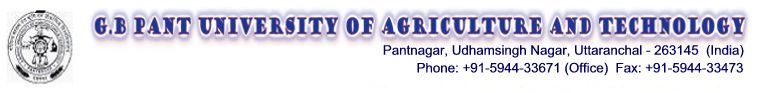 Click to View G.B. Pant University of Agriculture & Technology Website...